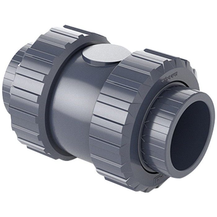 Зворотний клапан ПВХ Hidroten 1016003 пружинний, з ущільнювачем EPDM, d32 мм