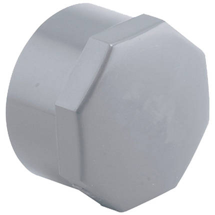 Заглушка ПВХ Hidroten ВР 1002544, з ущільнювачем. кільцем, d1 1/2", фото 1