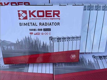 Біметалічний радіатор Koer 500/100 Grand