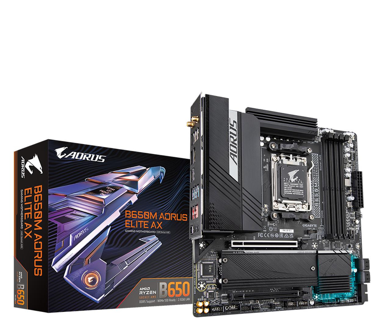 Материнська плата Gigabyte B650M Aorus Elite AX, фото 1