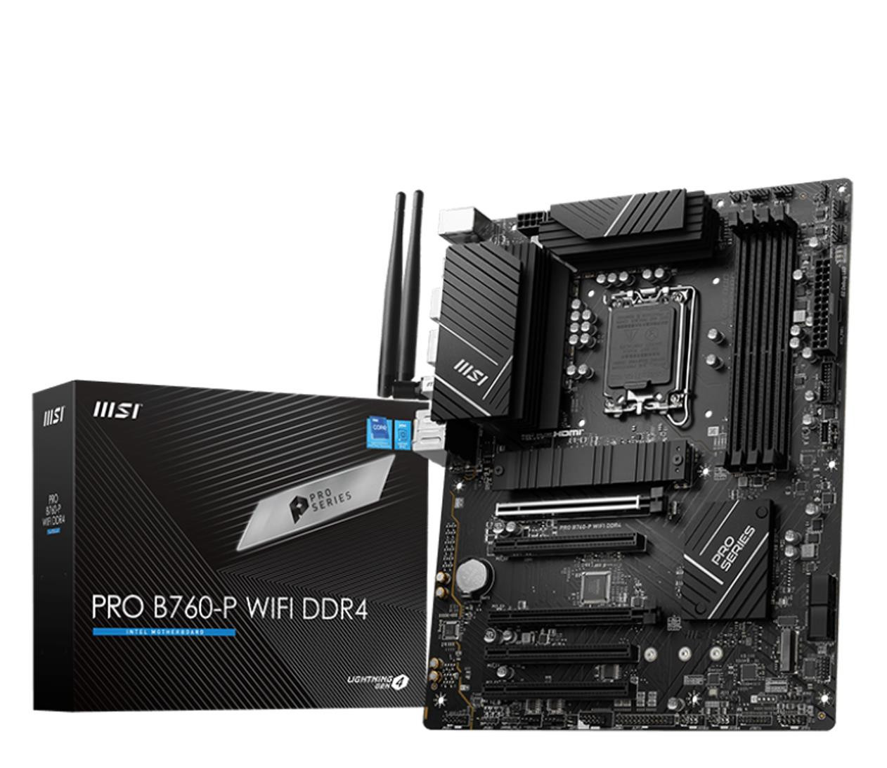 Материнська плата MSI PRO B760-P WIFI DDR4, фото 1