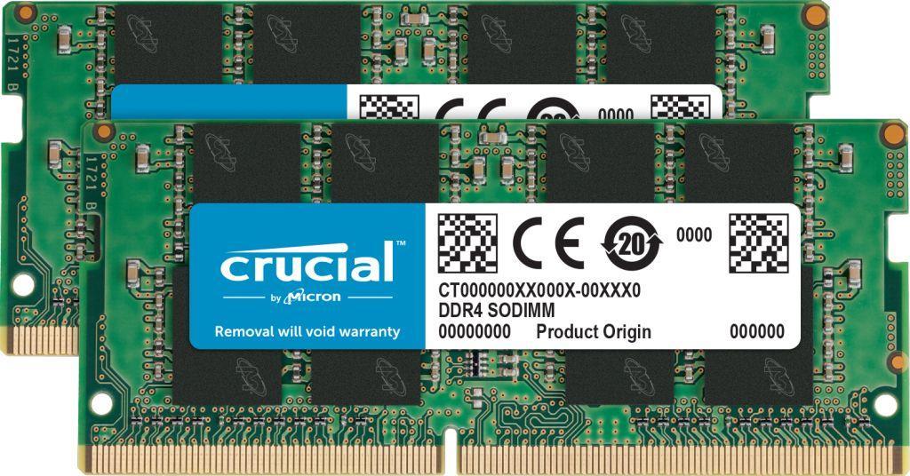Оперативна пам'ять для ноутбуків Crucial 16 GB (2x8GB) SO-DIMM DDR4 3200 MHz (CT2K8G4SFRA32A), фото 1
