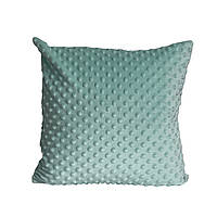 Подушка диванная плюшевая декоративная от MinkyHome 40х40 см. Ментол (3036)