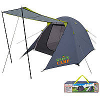 Трехместная палатка Green Camp GC1015