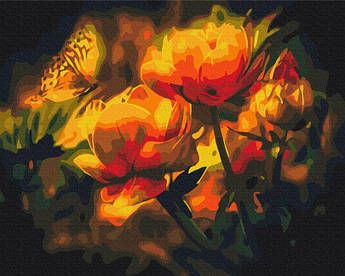 Картина за номерами Квітковий контраст (BS22025) 40 х 50 см BrushMe