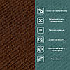 Самоклеюча плитка під ковролін темно-коричнева 60х60см 4мм кавролін самоклейка, фото 8