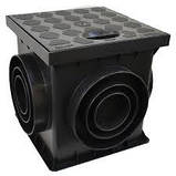 Лоток Bielbet водовідвідний пластиковий  з решіткою сталевою оцинкованою щілинною А15, фото 10