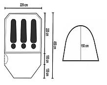 Тримісний намет Mimir MM1017G, фото 4