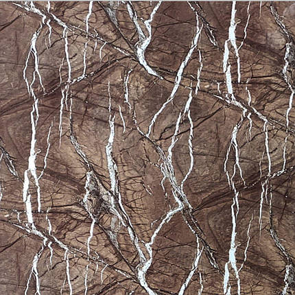 Декоративна ПВХ плита коричневий мармур 600*600*3mm (S) SW-00001622, фото 1
