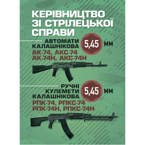 Книга "Керівництво зі стрілецької справи 5,45-мм автомати Калашнікова (АК-74, АКС-74, АК-74Н, АКС-74Н)"