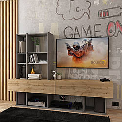 Довга стінка у вітальню, тумба під телевізор у зал Нота, підставка для ТБ 200 см