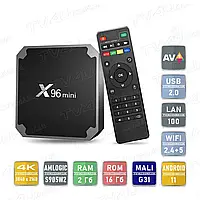 Смарт ТВ приставка X96 mini W2 2/16 Гб Smart TV Box Android 11