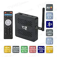 Смарт ТВ приставка TOX3 4/32 Гб rev. 2 Smart TV Box Android 11