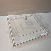 Кришка для десертів з піддоном 30х30см