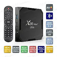 Смарт ТВ приставка X96 Max+ Plus ULTRA 4/64 Гб Smart TV Box Android 11