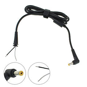 Оригінальний DC кабель живлення для БП ACER 90W 5.5x1.7мм, 2 дроти (2x1мм), L-подібний штекер (від БП до