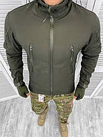 Тактическая демисезонная армейская куртка Softshell oliva, военная водоотталкивающая осенняя куртка олива всу