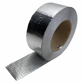 Клейка алюмінієва стрічка 10 м, BUTYL SELF-ADHESIVE / Термостійкий скотч / Клейка стрічка / Водостійка стрічка