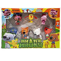 Набор фигурок героев "Ми-Ми-Мишки" Bambi 155605, 7 персонажей Shoper Набір фігурок героїв "Ве-Ве-Ведмедики"