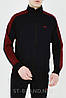 M,L,XL,2XL. Зручний та практичний чоловічий спортивний костюм ST-BRAND / Трикотаж двунитка - чорний з бордовим, фото 4