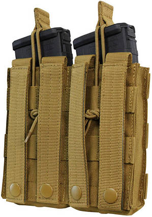 Підсумок Condor DOUBLE M4/M16 MAG для 2 магазинів, відкритий, койот, фото 1
