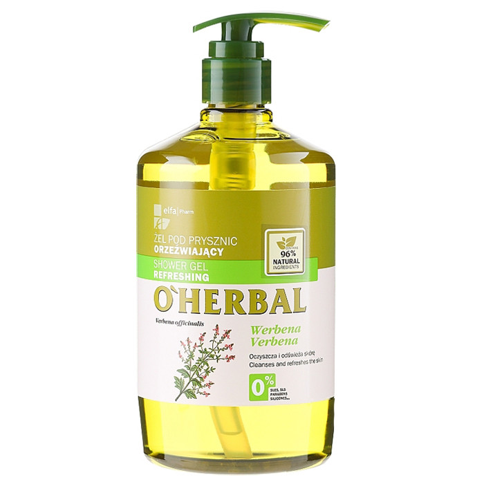 Освіжаючий гель для душу з екстрактом вербени O'Herbal Refreshing Shower Gel Verbena 500мл, фото 1