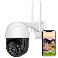 Уличная камера видеонаблюдения с датчиком движения PTZ Outdoor Camera 3MP / Поворотная Wifi камера наблюдения