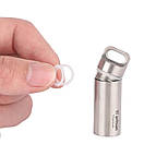 Водонепроникна капсула титанова EDC герметичний контейнер таблетниця 46 мм, фото 7