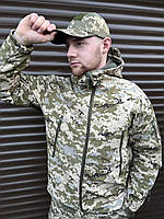 Куртка тактическая Soft Shell Tactical пиксель ЗСУ