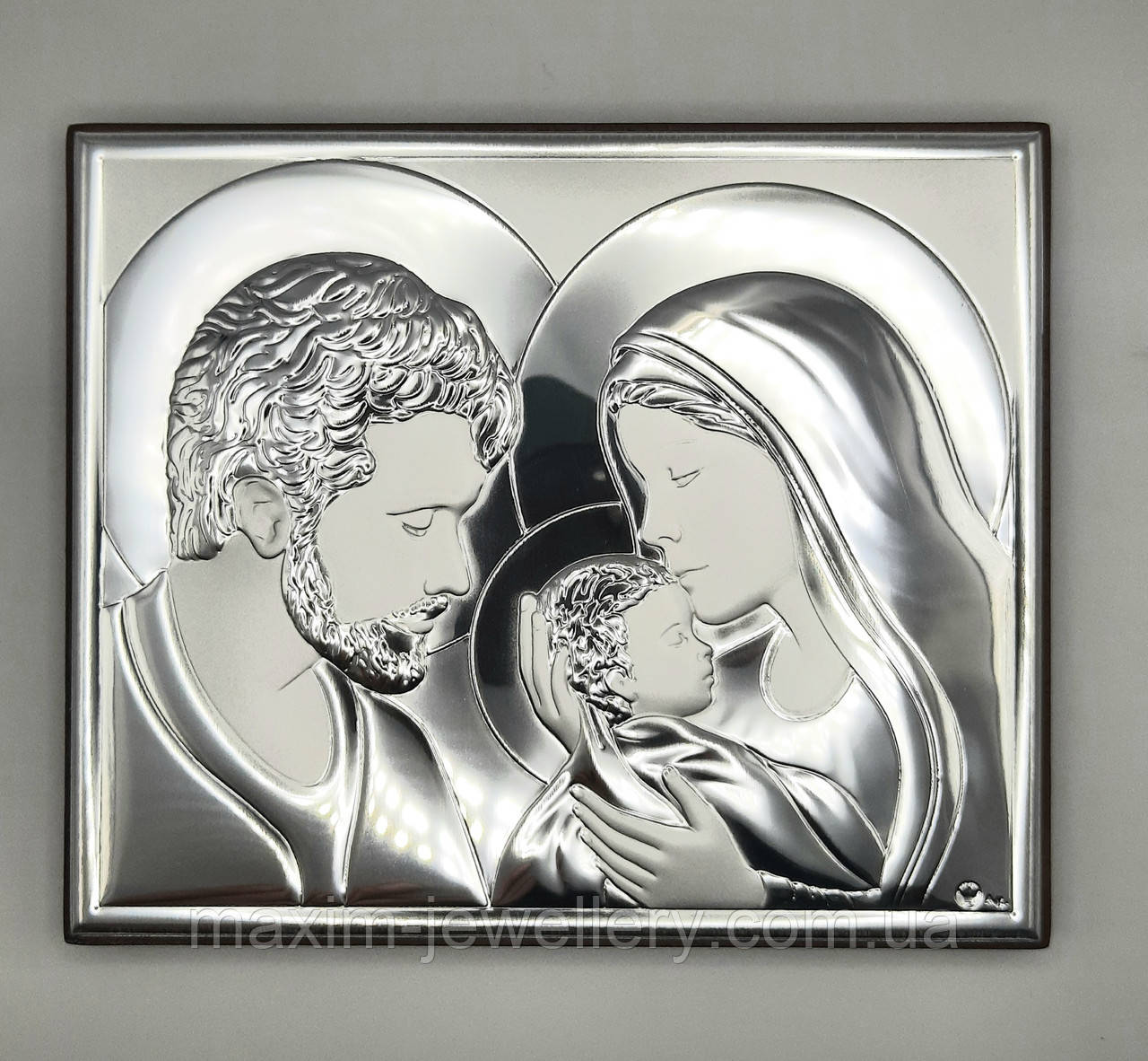 Срібна ікона "Свята Родина", фото 1