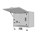 Шафка кухонна навісна Шафа під витяжку 500мм Модулі верх з ламінованого ДСП для кухні, фото 5