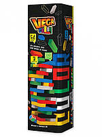 Детская настольная игра Дженга "VEGA COLOR " GVC-01U разноцветная Shoper Дитяча настільна гра Дженга "VEGA