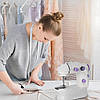 Портативна швейна машинка Mini Sewing SM202A / Швейна машинка для дому / Міні швейна машинка, фото 6