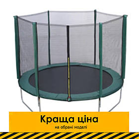 Дитячий батут на пружинах із сіткою (діаметр 183 см) Tilly RJ-0085 Зелений Акція до 23.06