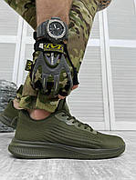 Тактические кроссовки rezistent oliva текстиль армейские кроссовки олива летние, военная летняя обувь для ЗСУ