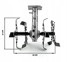 Насадка-культиватор для бензокоси Majster Polska GX-2609 26 мм Вал 9 шліців
