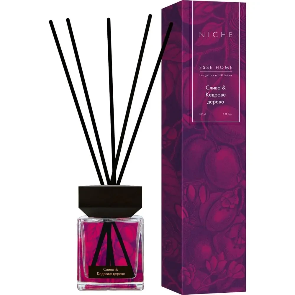 Аромадифузор для дому Esse Home Niche Слива Кедрове дерево, 100 мл, фото 1