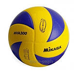 М'яч волейбольний Mikasa MVA 300, склеєний, PU, мікрофібра, фото 2