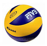 М'яч волейбольний Mikasa MVA 300, склеєний, PU, мікрофібра, фото 4