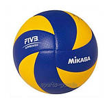 М'яч волейбольний Mikasa MVA 300, склеєний, PU, мікрофібра, фото 7