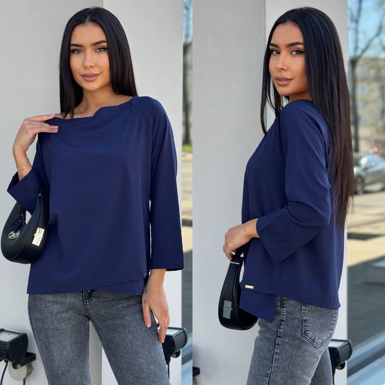 Однотонная блуза, фото 1