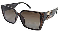 Женские солнцезащитные поляризованные очки ММ 2402Р светло-коричневые