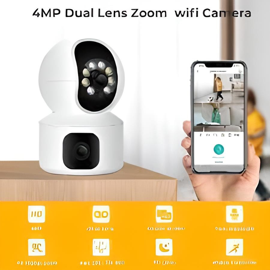 "TwinEye WiFi Home Camera: домашняя камера видеонаблюдения с двумя объективами и поддержкой WIFI, модель - фото 3 - id-p2191178904