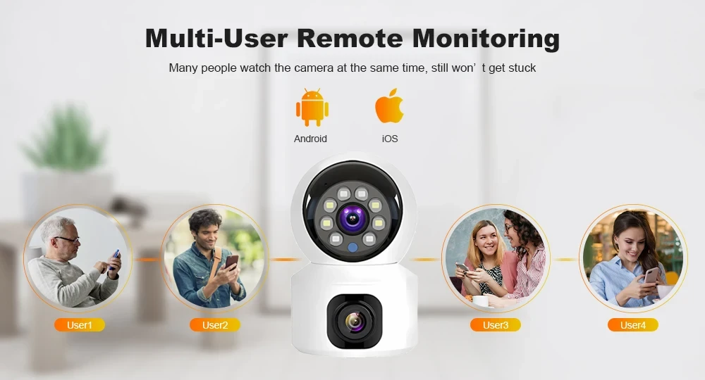 "TwinEye WiFi Home Camera: домашняя камера видеонаблюдения с двумя объективами и поддержкой WIFI, модель - фото 9 - id-p2191178904