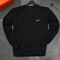 Брендовий чоловічий світшот Nike на весну, якісний чоловічий светр чорного кольору