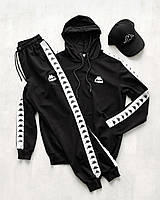 Модный мужской спортивный костюм Kappa + кепка, мужской комплект для прогулок