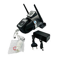 Поворотная Wifi-камера видеонаблюдения SC03 V380PRO HD + поддержка SIM-карты 4G, датчик движения ИК-подсветка
