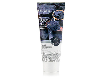 Пінка для вмивання з вугіллям 3W CLINIC Cleansing Foam Charcoal