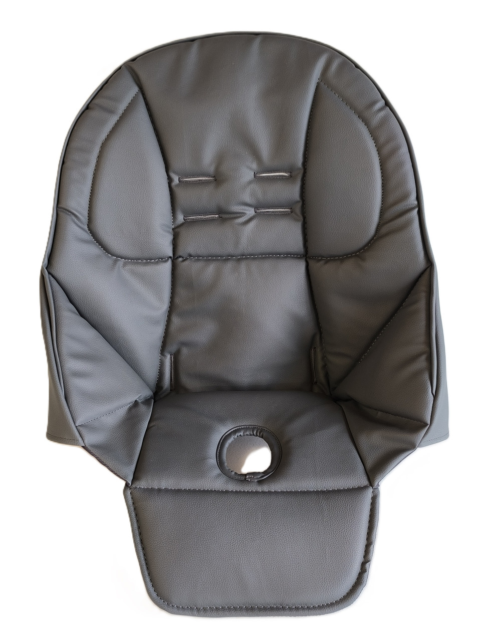 Чохол з еко шкіри DavLu на стільчик для годування Peg-Perego Tatamia темно-сірий (000152)