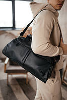 Спортивная сумка Puma для тренировок и фитнеса, Дорожная черная сумка с плечевым ремнем